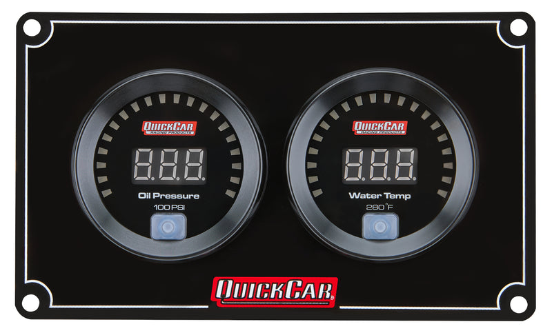 QUICKCAR RACING PRODUCTS Digital 2-Gauge Panel OP/WT 67-2001