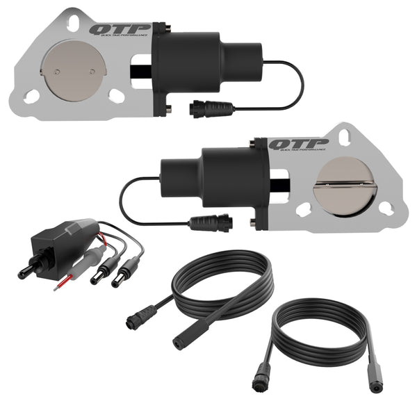 QUICK TIME PERFORMANCE Dual 2.50 Inch Elect ric Cutout Valves QTEC50