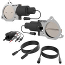 QUICK TIME PERFORMANCE Dual 3.5in Electric Exha ust Cutout Valves QTEC70