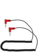 RACING ELECTRONICS Adapter Cable 1/8in Male 1/8in Male Coiled RE-18