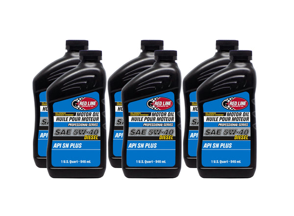 REDLINE OIL Pro-Series 5w40 Oil Case 6 x 1 Quart Diesel 12714