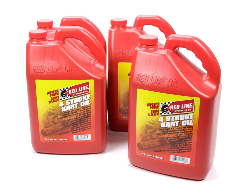 REDLINE OIL 4 Cycle Kart Oil Case 4x1 Gallon 41205