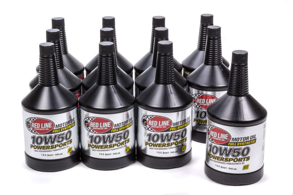 REDLINE OIL 10w50 Powersports Motor Oil Case 12x1 Qt. 42604