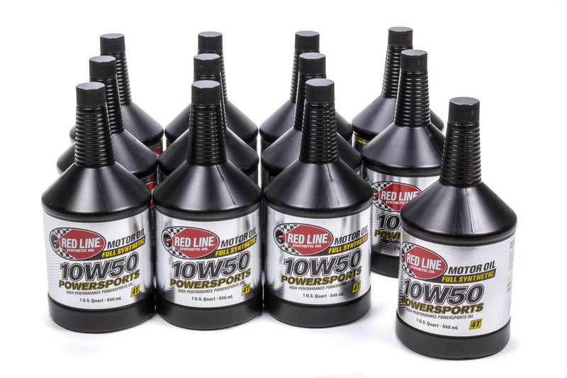 REDLINE OIL 10w50 Powersports Motor Oil Case 12x1 Qt. 42604