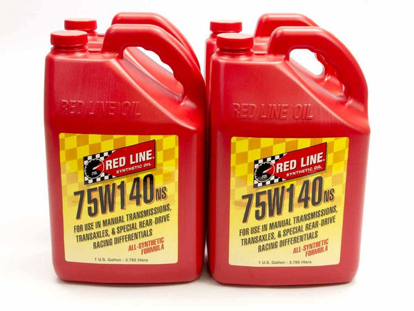 REDLINE OIL 75W140NS GL-5 Gear Oil Case 4x1 Gallon 57105