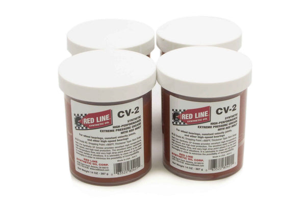 REDLINE OIL CV-2 Synthetic Grease Case/4-14oz Jars 80401