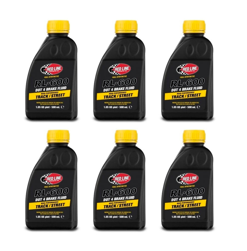REDLINE OIL RL600 Brake Fluid High Performance Case 6x500ml 90404