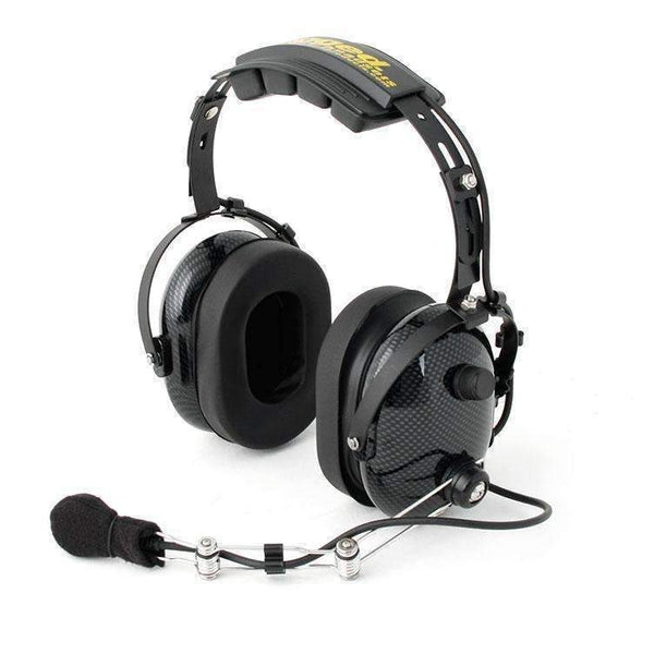 RUGGED RADIOS Headset Over The Head H22 2-Way Black CF H22-CF