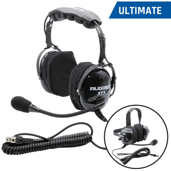 RUGGED RADIOS Headset Over The Head Ultimate Offroad Plug H22-STX