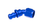 REDHORSE PERFORMANCE 6AN Push Lock Hose End Blue 45-Deg 53114