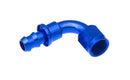 REDHORSE PERFORMANCE 6AN Push Lock Hose End s- Blue 90 69550