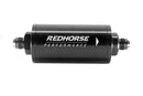 REDHORSE PERFORMANCE 6in Cylindrical In-Line Fuel Filter 100 Micron 4651-06-2-100
