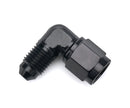 REDHORSE PERFORMANCE 4AN male to 4AN Female Fitting 90-Deg Black 8290-04-04-2