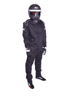 RJS SAFETY Pants Black Large SFI-3-2A/5 FR Cotton 200440105