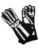 RJS SAFETY Single Layer White Skeleton Gloves Large 600080134