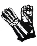 RJS SAFETY Single Layer White Skeleton Gloves X-Small 600090165