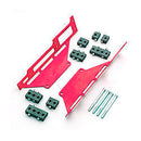 R AND M SPECIALTIES Spark Plug Wire Loom SBC C/B Red 1120-R