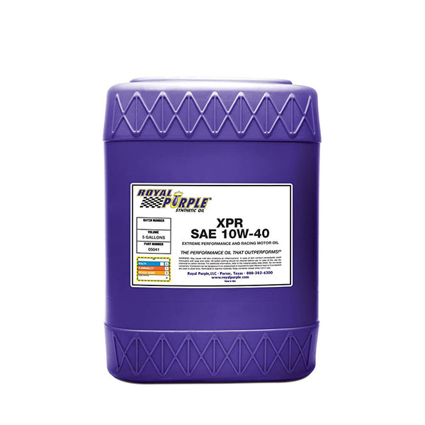 ROYAL PURPLE Synthetic Racing Oil XPR 5-Gallon (10W40) 5041