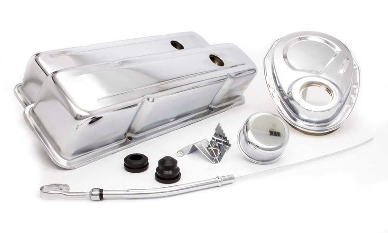 RACING POWER CO-PACKAGED SBC Engine Dress Up Kit w/Tall Valve Covers R3024