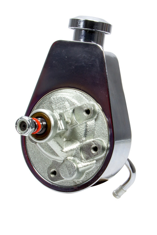 RACING POWER CO-PACKAGED Saginaw Power Steering Pump Chrome R3913