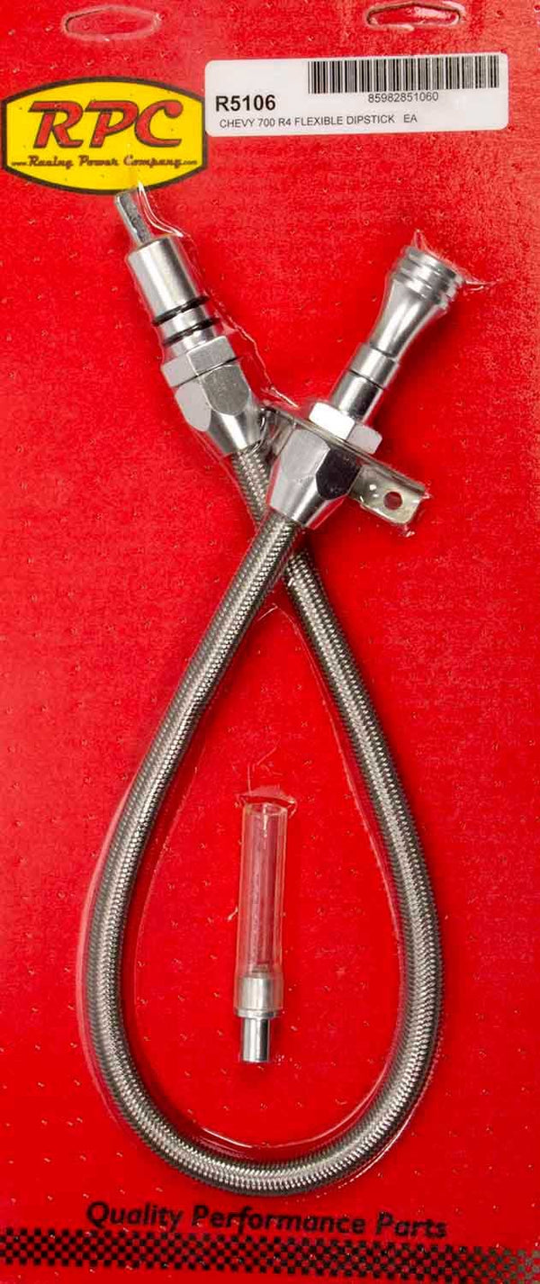 RACING POWER CO-PACKAGED Flexible Trans Dipstick GM 700R4 F/W Mount R5106