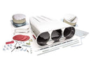 RACING POWER CO-PACKAGED Streetscoop Polished Finned Dual 4 Barrel R5239