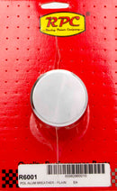 RACING POWER CO-PACKAGED Alum Plain Push In Breather Polished R6001