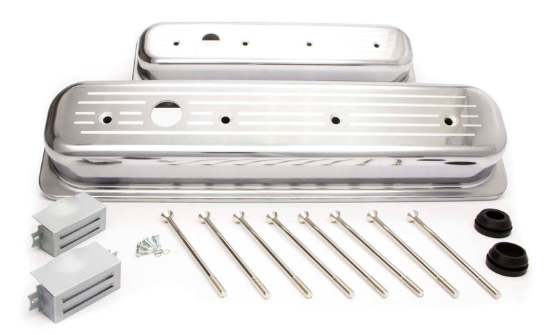 RACING POWER CO-PACKAGED SBC Alum Short Center Bolt V/C Milled Polished R6037