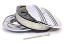 RACING POWER CO-PACKAGED 12x2 Alum Oval Finned A/C Polished R6320