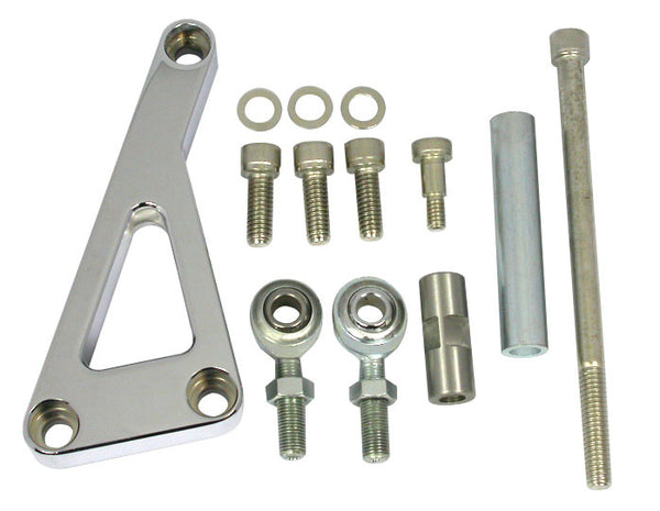 RACING POWER CO-PACKAGED Chrome Alum SB Chevy Alternator Bracket Lwp R6402