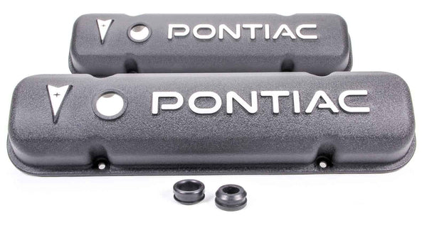 RACING POWER CO-PACKAGED Pontiac Alum V/C Black w/Pontiac Logo R6520