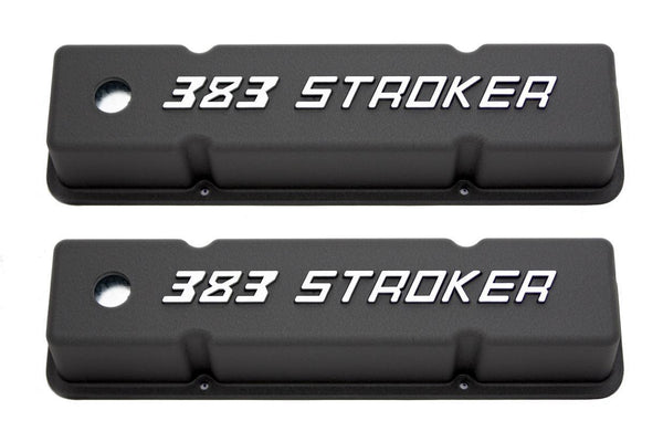 RACING POWER CO-PACKAGED Small Block Chevy Tall Valve Covers 383 Stroker R7617