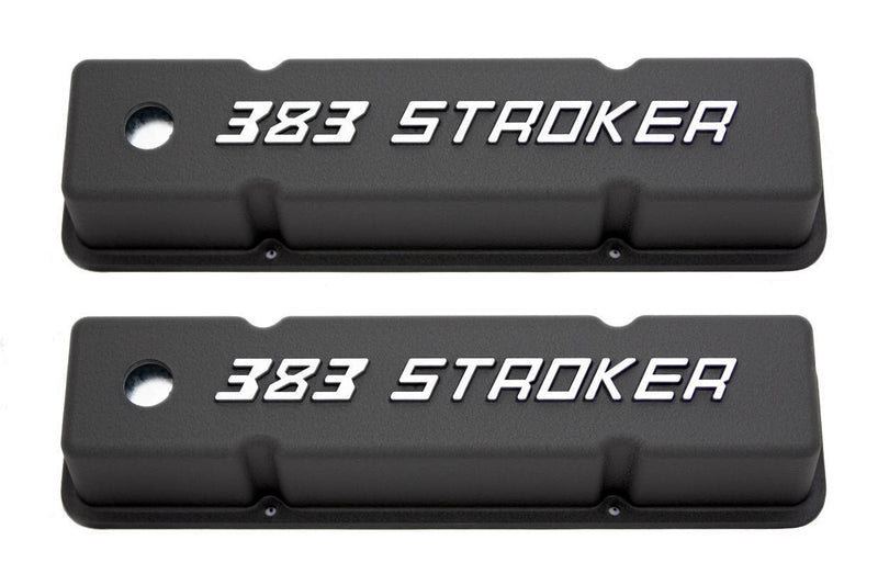 RACING POWER CO-PACKAGED Small Block Chevy Tall Valve Covers 383 Stroker R7617