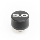 RACING POWER CO-PACKAGED Valve Cover Breather 5.0 Logo Black Each R8217