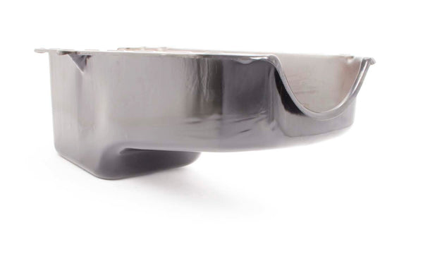 RACING POWER CO-PACKAGED 80-85 SBC Steel Stock Oil Pan Black R9092P