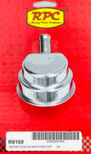 RACING POWER CO-PACKAGED Mopar Style Chrome Breather w/Tube R9169