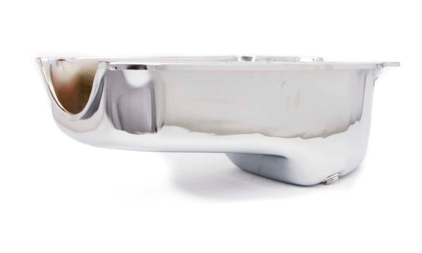 RACING POWER CO-PACKAGED 86- SBC Steel Stock Oil Pan Chrome R9414
