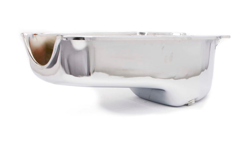 RACING POWER CO-PACKAGED 86- SBC Steel Stock Oil Pan Chrome R9414