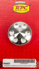 RACING POWER CO-PACKAGED SBC Single Groove Alt. Pulley Satin R9487