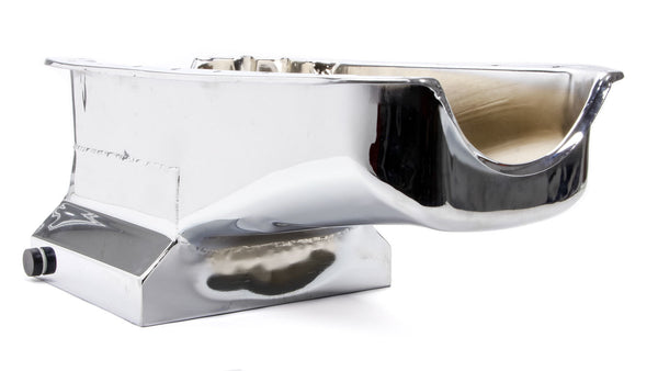 RACING POWER CO-PACKAGED 55-79 SBC Steel Drag Race Oil Pan Chrome R9725