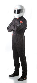 RACEQUIP Black Suit Single Layer Large 110005RQP