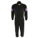 RACEQUIP Black Suit Single Layer Kids X-Small Purple Trim 1950591RQP