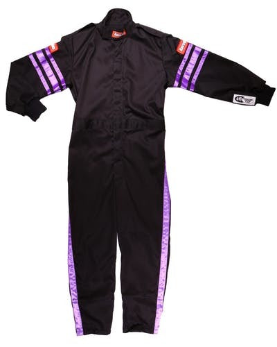 RACEQUIP Black Suit Single Layer Kids X-Large Purple Trim 1950596RQP