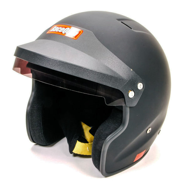 RACEQUIP Helmet Open Face Large Black SA2020 256005RQP