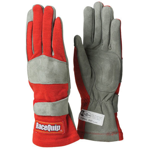 RACEQUIP Gloves Single Layer Medium Red SFI 351013RQP