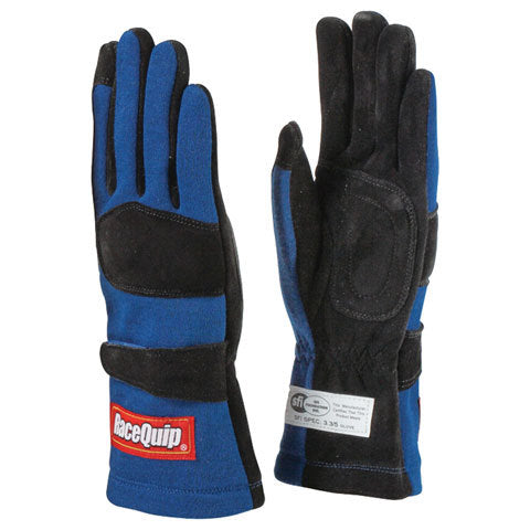 RACEQUIP Gloves Double Layer Medium Blue SFI 355023RQP