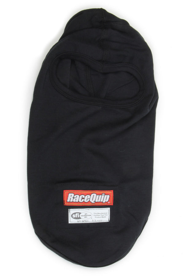 RACEQUIP Headsock FR Black Single Layer SFI 3.3 433991RQP