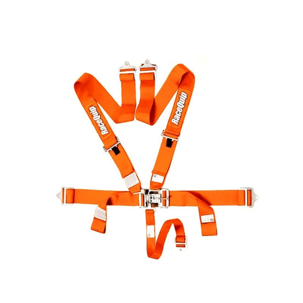 RACEQUIP 5pt Harness Set L&L Orange SFI 711041RQP