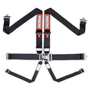 RACEQUIP 6pt Harness Set L&L Black SFI 712002RQP