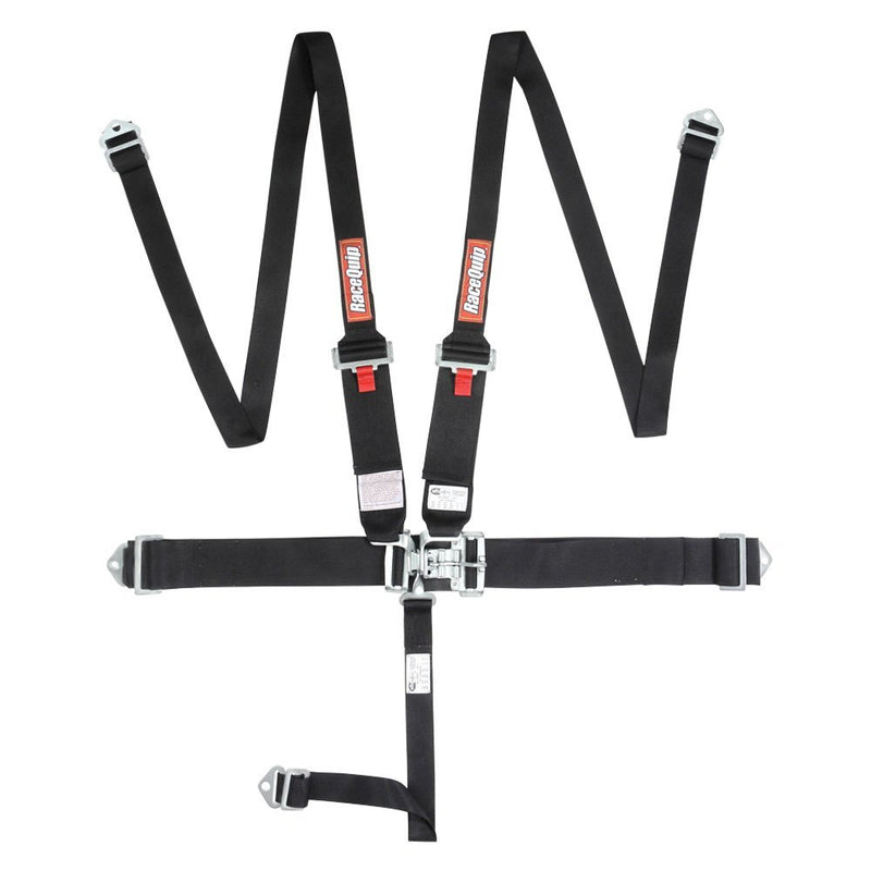 RACEQUIP Harness 5pt HNR L&L Black 717007RQP